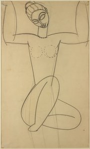 Seated Caryatid by Amedeo Modigliani